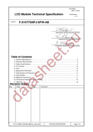 F-51477GNFJ-SFW-AB datasheet  